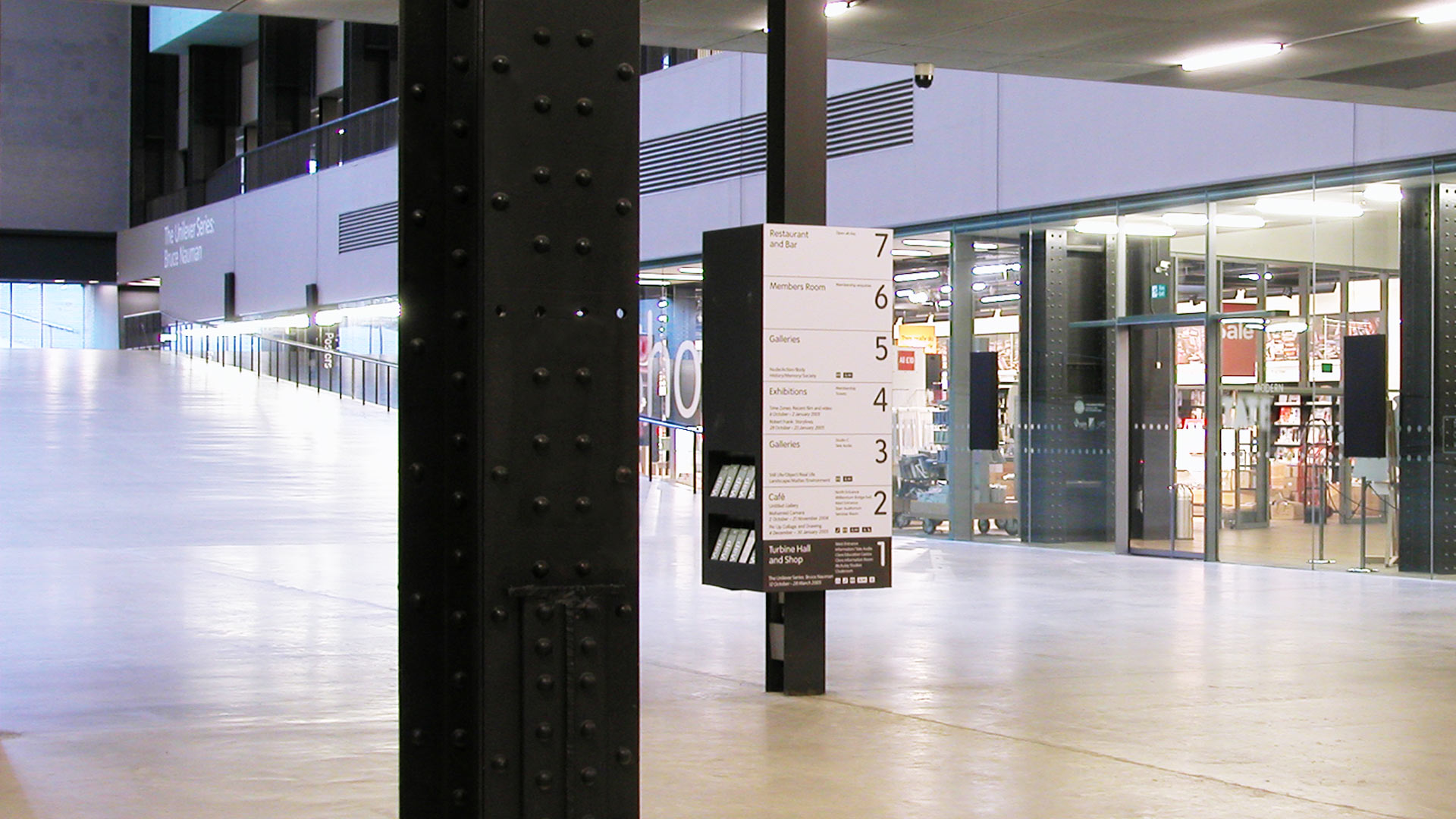 The Tanks at Tate Modern, Wayfinding & Signage